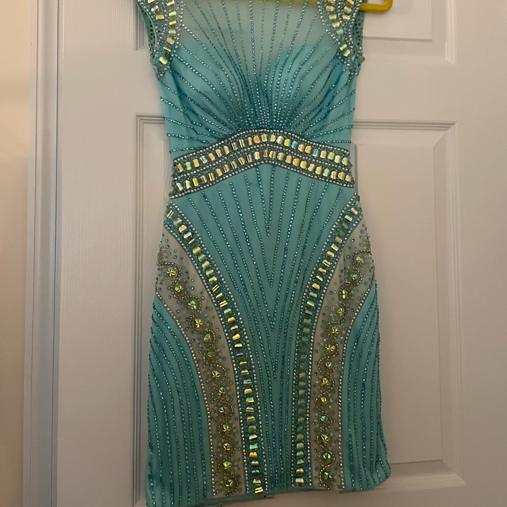 Blue Cocktail Dress